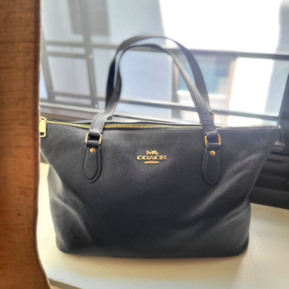 Coach Black Gallery Tote